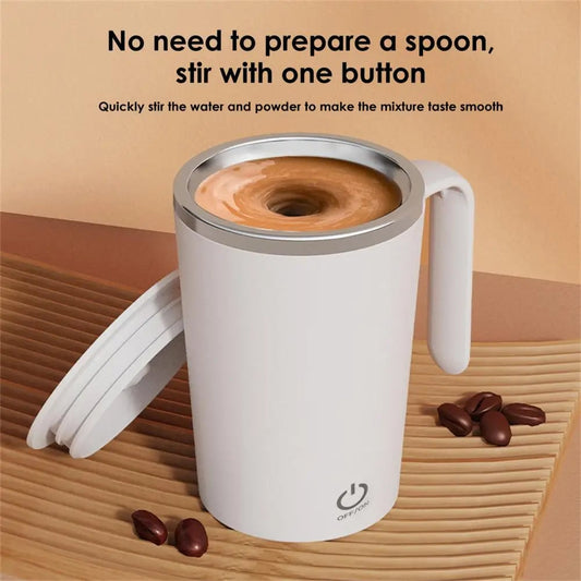 Rechargeable Stainless Steel Self-Mixing Coffee Mug Automatic Stirrer