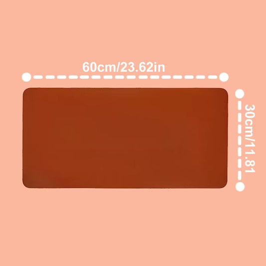 Large Office Desk Pad 600x300mm PU Leather Waterproof Mouse Mat