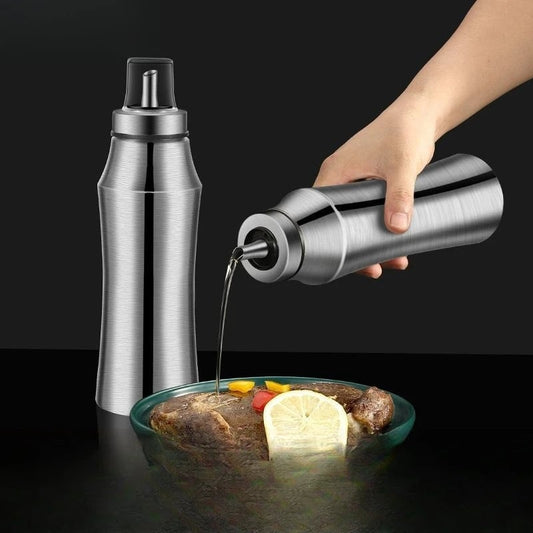 304 Stainless Steel Oil Storage Jar - Leakproof Large Capacity