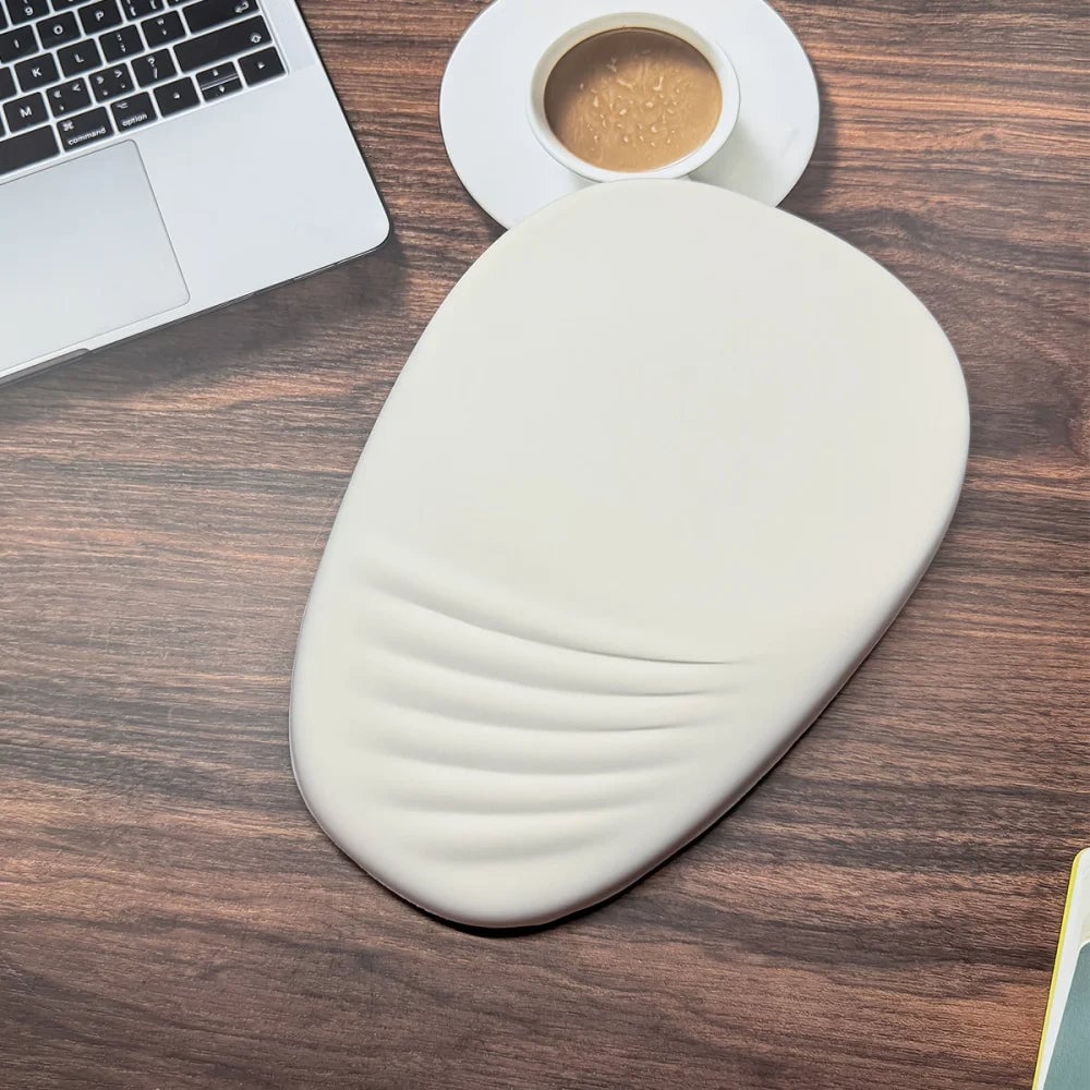 Ergonomic Memory Foam Wrist Rest Mouse Pad - Non-Slip Computer Support