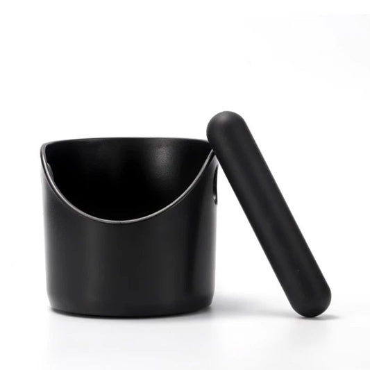 Mini Anti-Slip Coffee Knock Box - Shock-Absorbent Espresso Grounds Bin