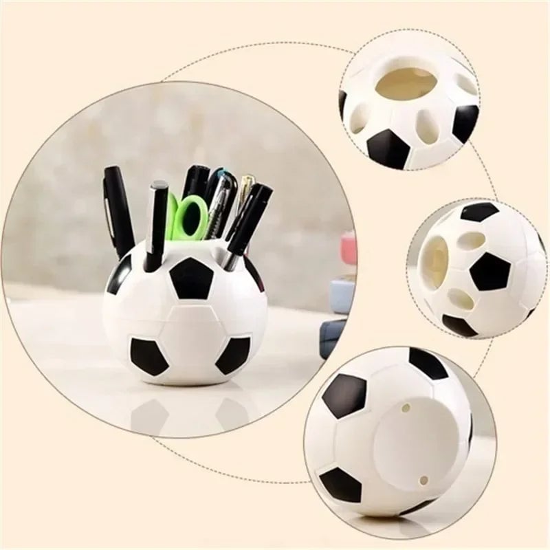 Football Shaped Pen Holder - Multifunctional Desktop Storage Box