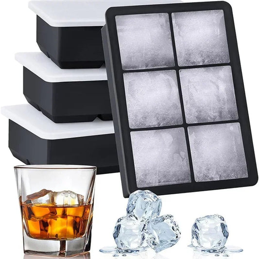 Food Grade Silicone Ice Cube Mold - Round Square Ball Ice Tray