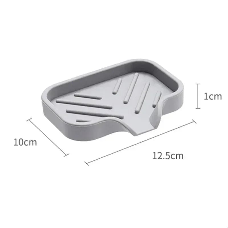 Silicone Sink Caddy with Drain - Soap Sponge Storage Organizer