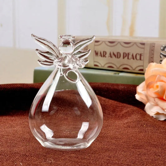 Borosilicate Glass Angel Vase - Wall Mounted Hydroponic Planter