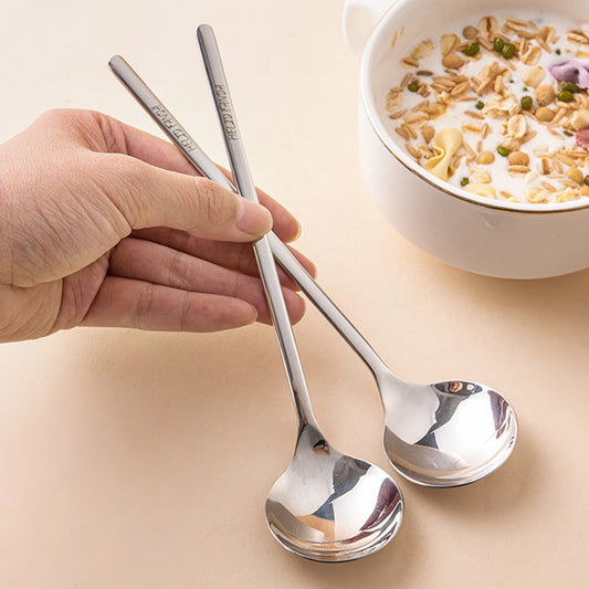 316 Stainless Steel Long Handle Dessert Spoons Set 2/4PCS Coffee
