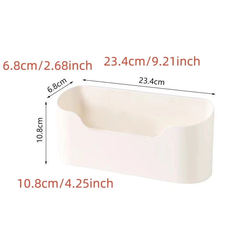 Wall Mounted Storage Rack - Kitchen Bathroom Cabinet Door Organizer