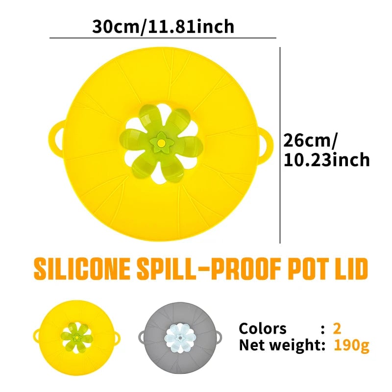 Food Grade Silicone Pot Lid Boil Over Spill Stopper Cover