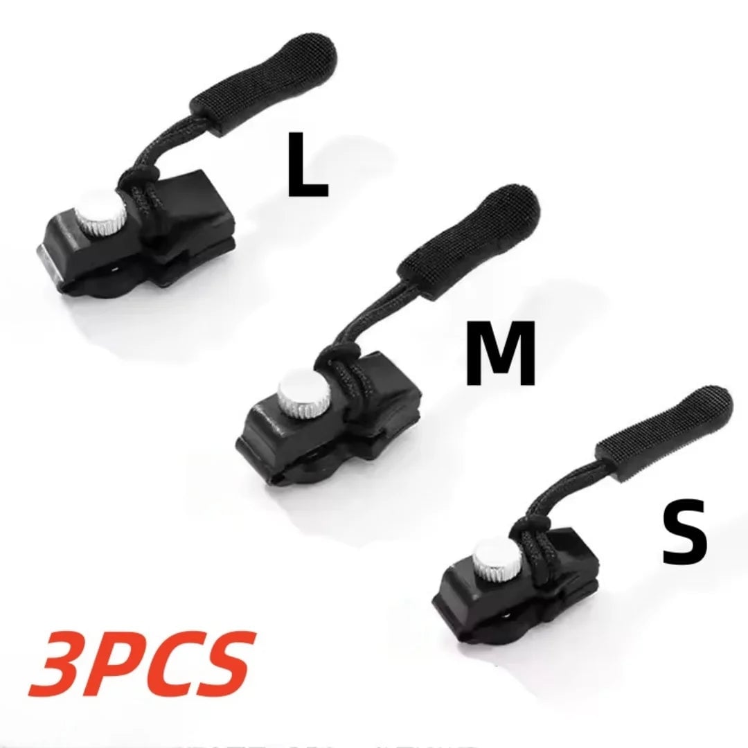 Universal Zipper Slider Replacement Kit - 6/3pc Quick Install Lock