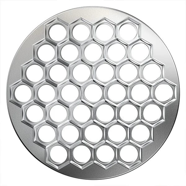 37-Hole Aluminum Pelmeni Dumpling Maker Mold - Russian Ravioli Cutter