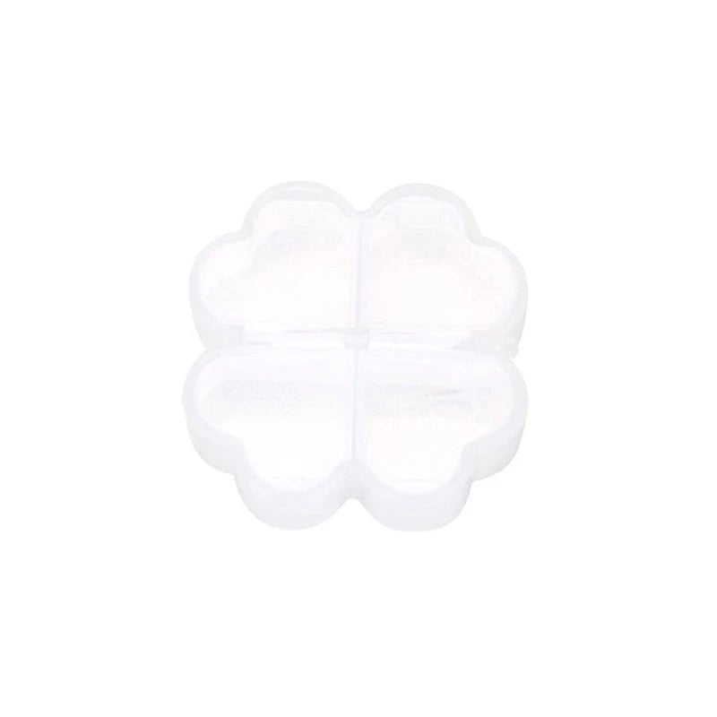 4-Compartment Daily Pill Organizer Box - Durable Plastic Storage