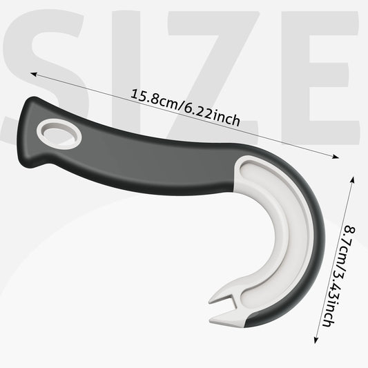 Easy-Grip Hook Can Opener - Durable Plastic Home & Restaurant Tool