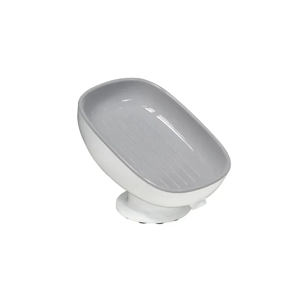 Super Suction Cup Soap Holder with Drainage - Bathroom Kitchen