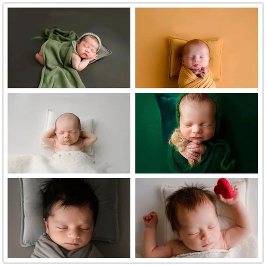 Velvet Newborn Photography Posing Cushion - Mini Baby Pillow Prop