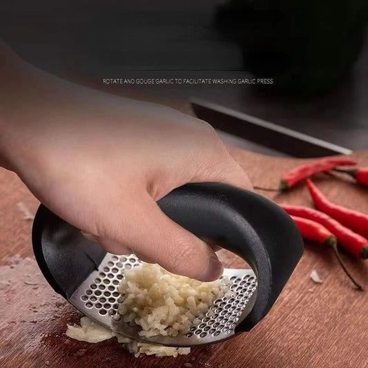 Stainless Steel Manual Garlic Press Crusher Mincer Kitchen Tool