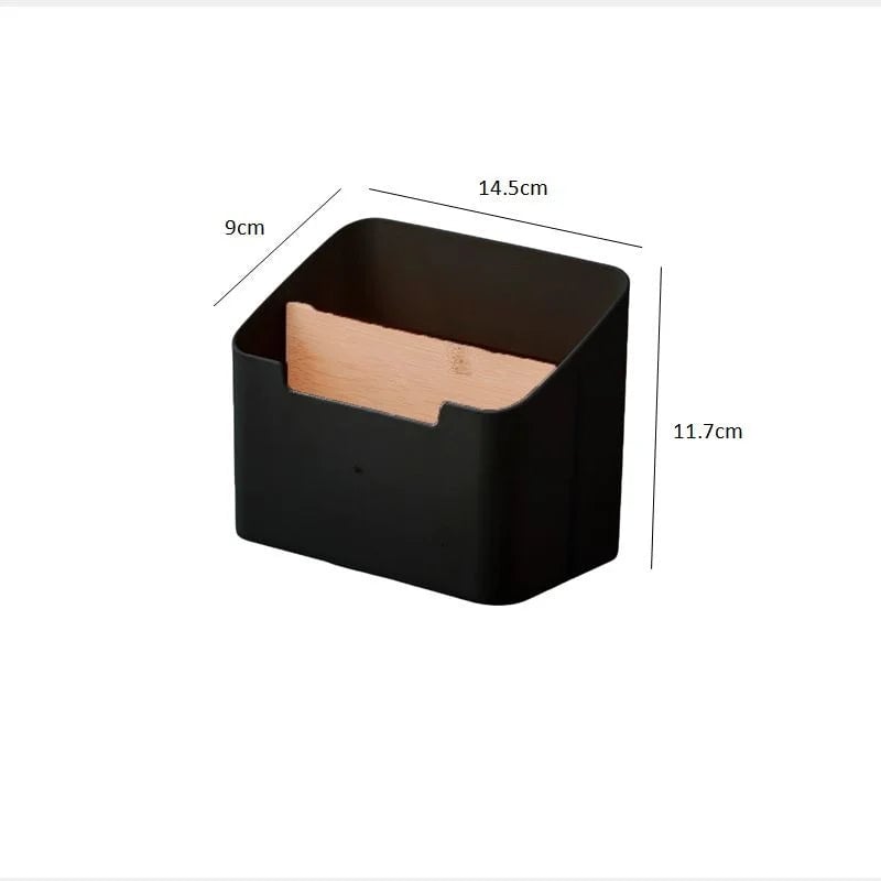 Multi-Compartment Plastic Desktop Organizer for Remote Controls