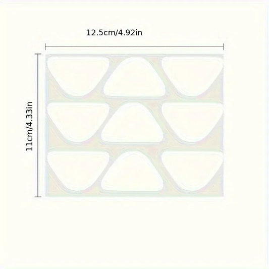 90pcs PE Forehead Nasolabial Fold Patches - Transparent Invisible