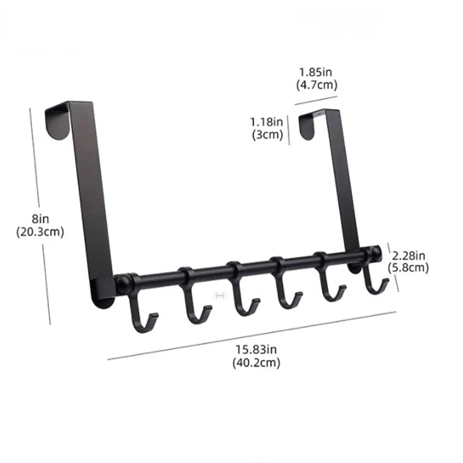 Premium Aluminum Door Hook - Matte Gold/Black/Silver Bathroom Robe
