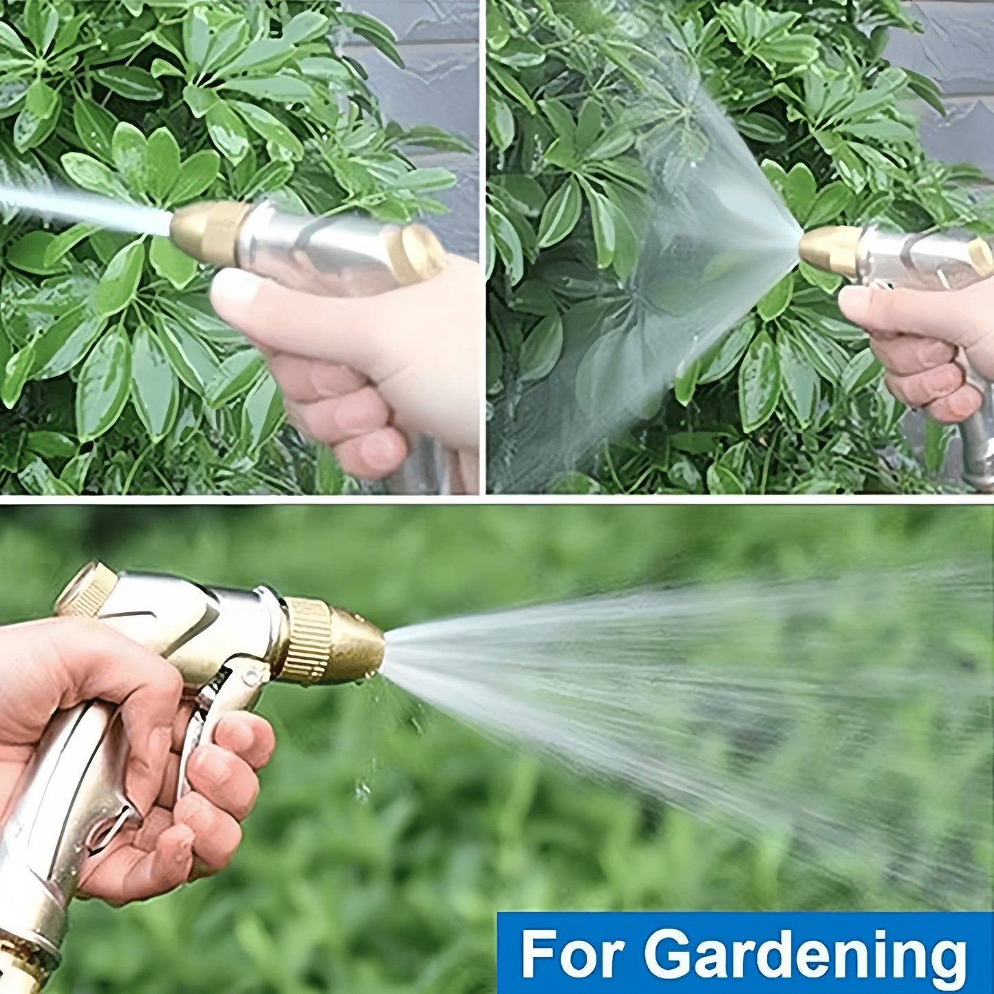 Metal Hose Nozzle 4 Modes Spray Gun Garden Watering Car Wash Pet