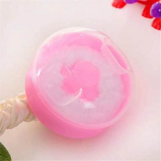 Large Portable Empty Powder Container with Puff - Multi-Purpose Storage