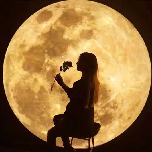 3D Moon Earth Planet Night Light Projection Lamp Bedroom Atmosphere