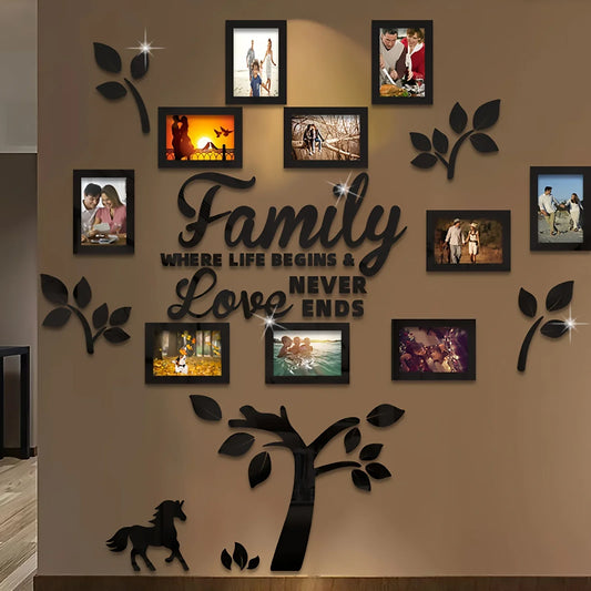 3D Acrylic Photo Frame Wall Decor Set with Poster Templates