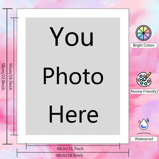 Custom Photo Paint by Numbers Kit Couples Travel Memory DIY Wall Art