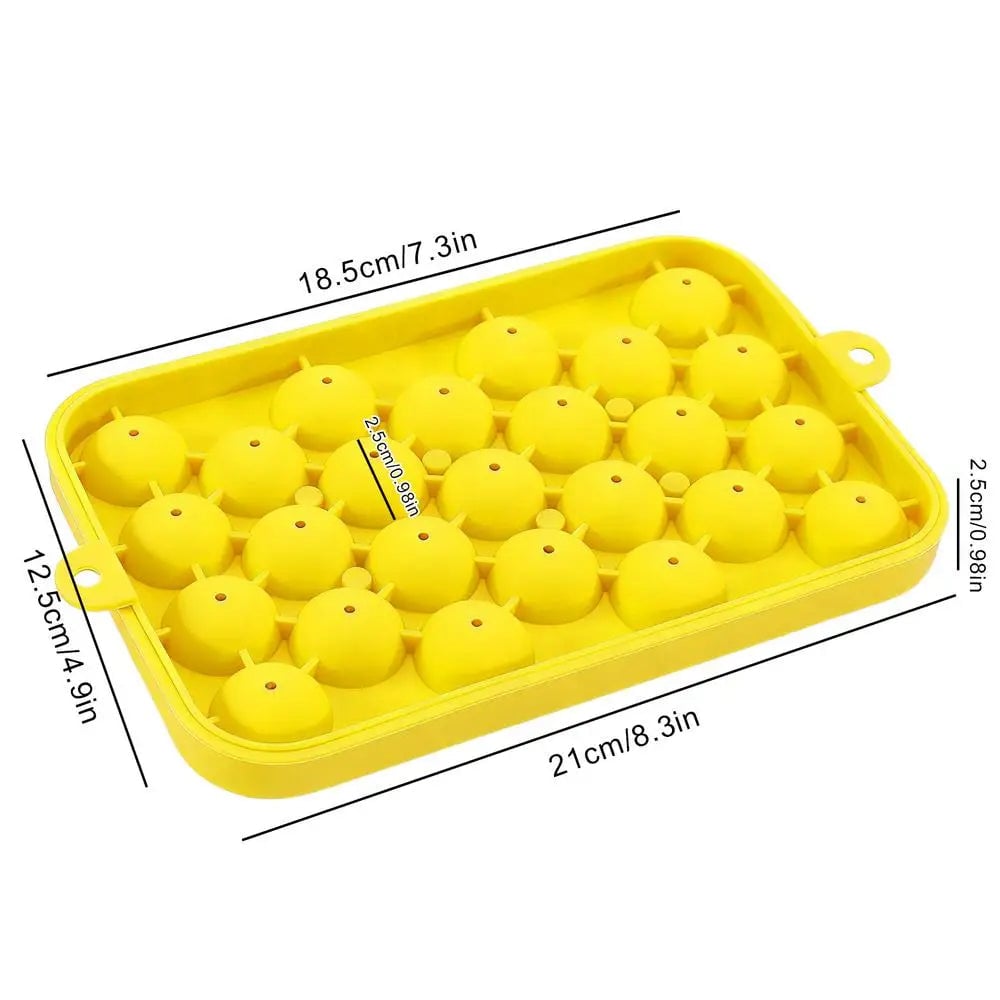 Silicone 3D Round Ball Ice Mold Tray for Whisky & Cocktails