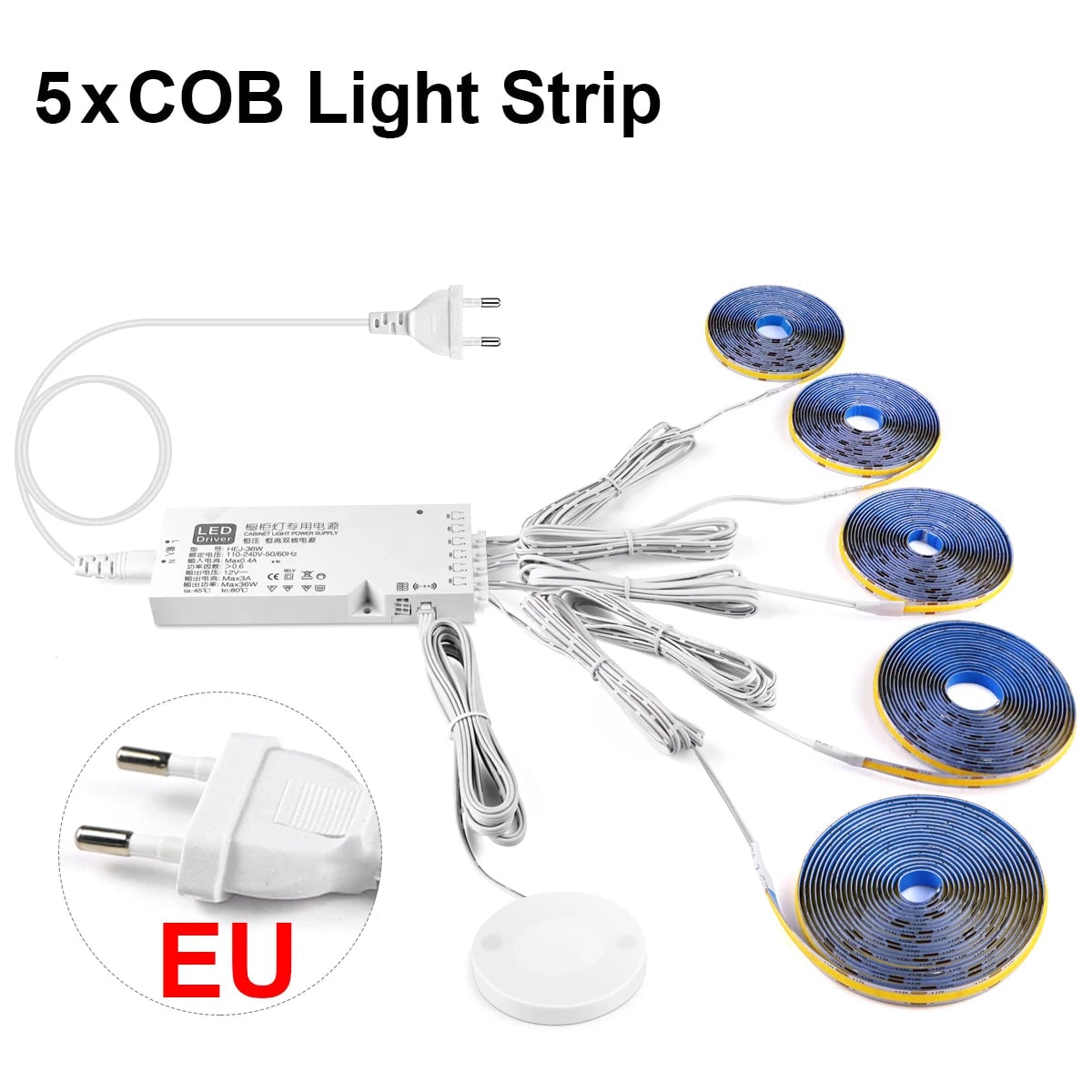 320 LED COB Wall Light Touch Dimmer Switch Indoor Lamp