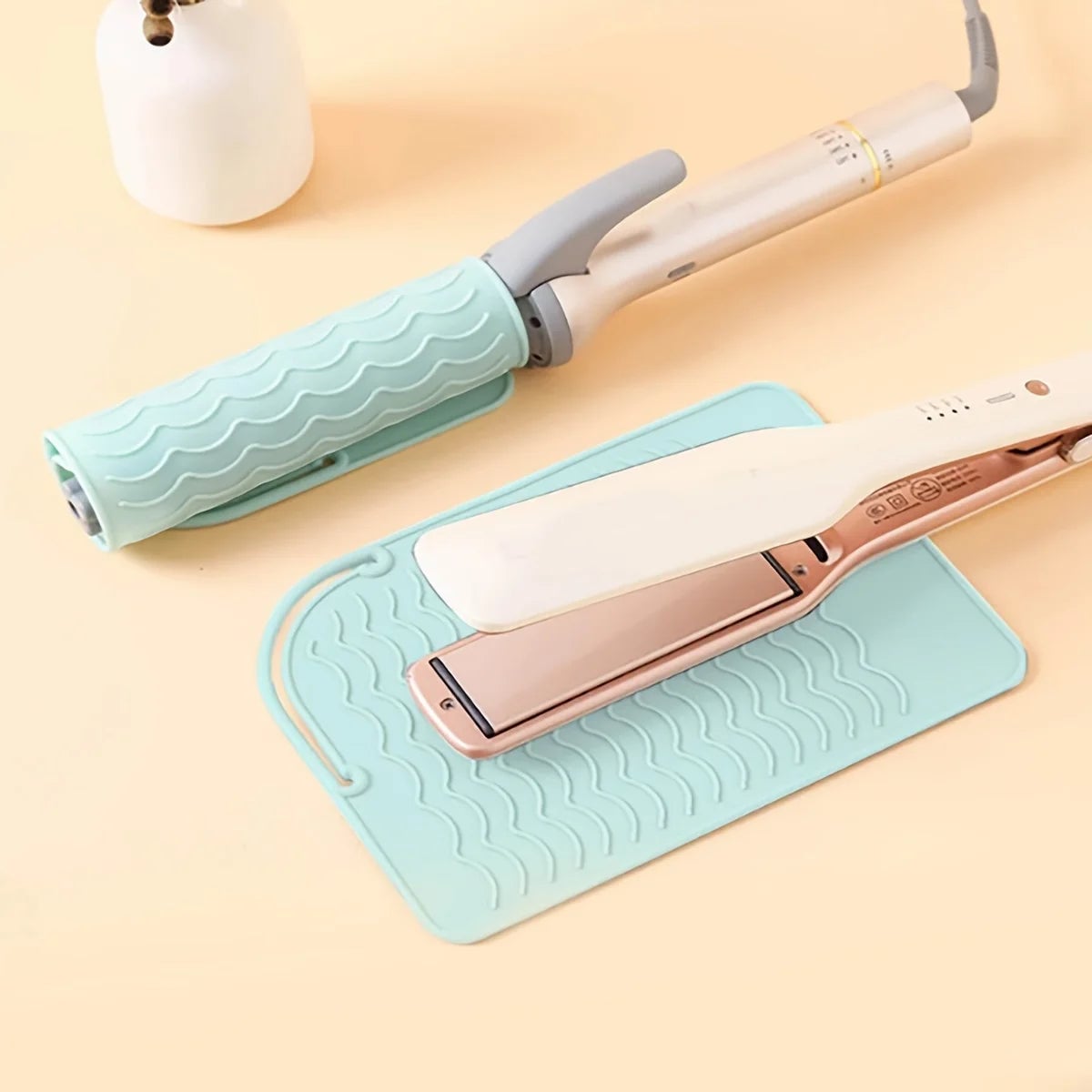 Silicone Heat Resistant Mat for Hair Styling Tools & Hot Irons
