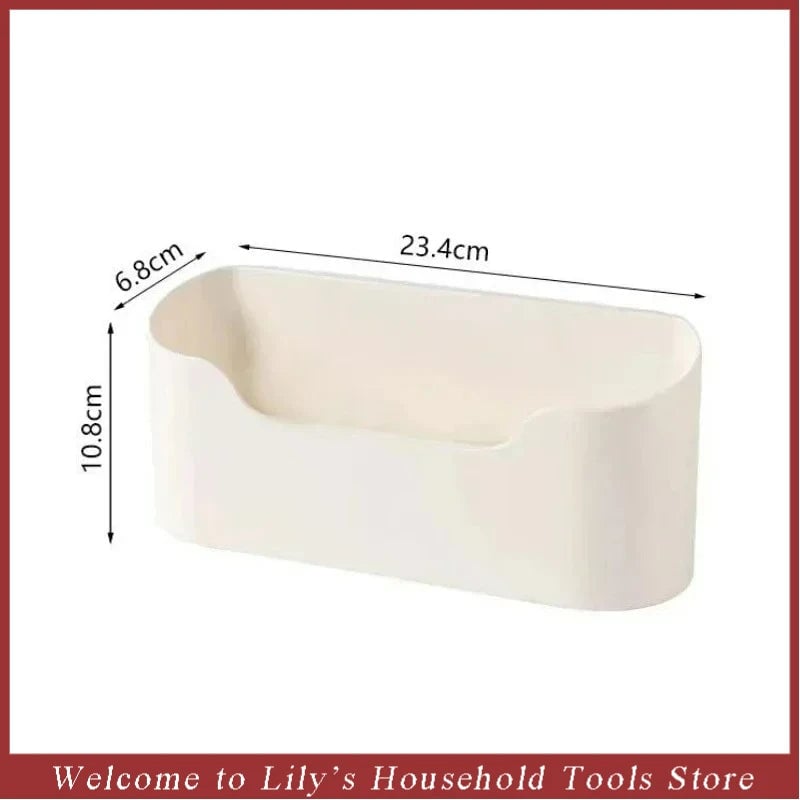 Wall-Mounted Adhesive Storage Rack Multifunctional Cabinet Organizer