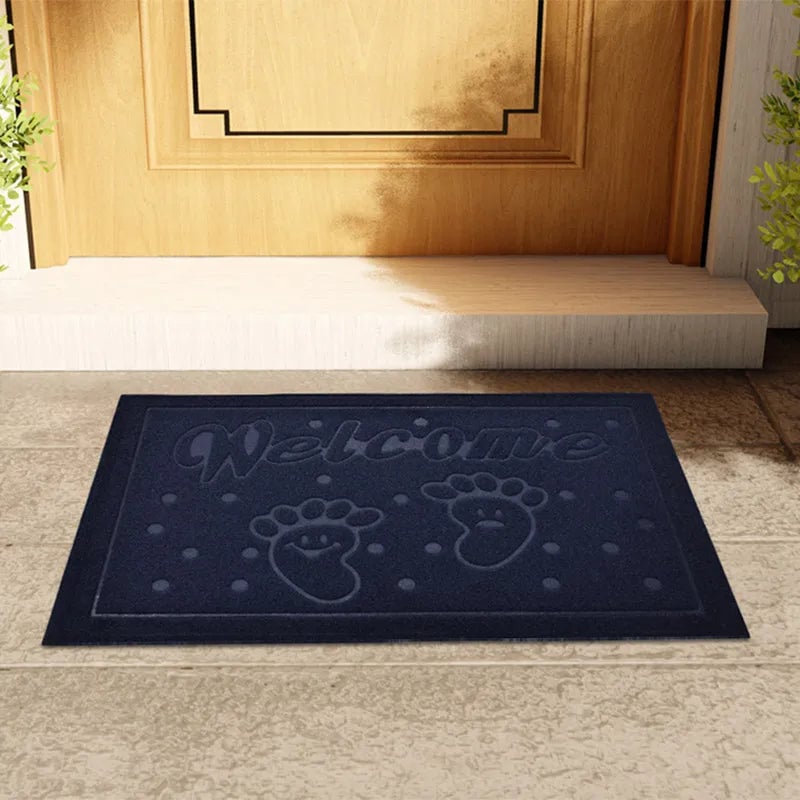 Personalized Non-Slip Rubber Door Mat - Waterproof Welcome Mat