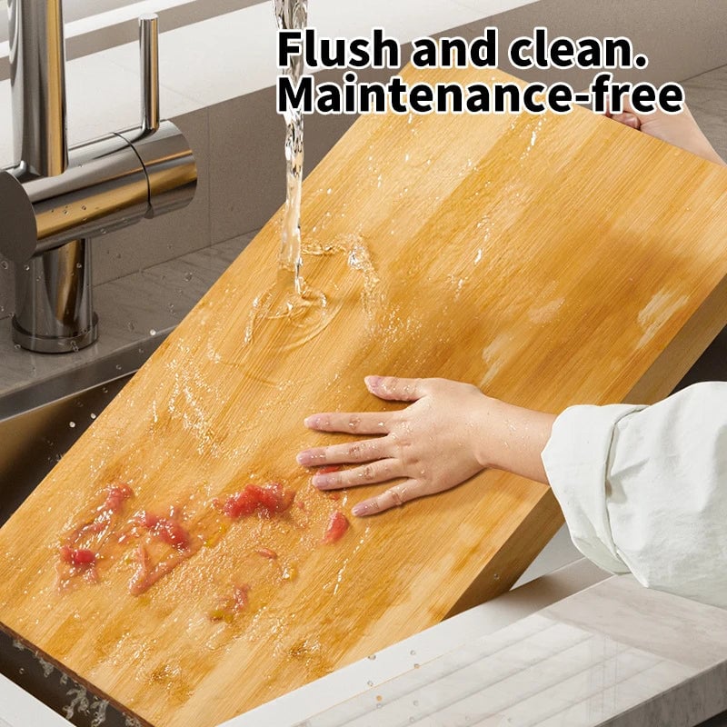 Bamboo Chopping Board Two Sided 31x23cm Kitchen Cutting Board