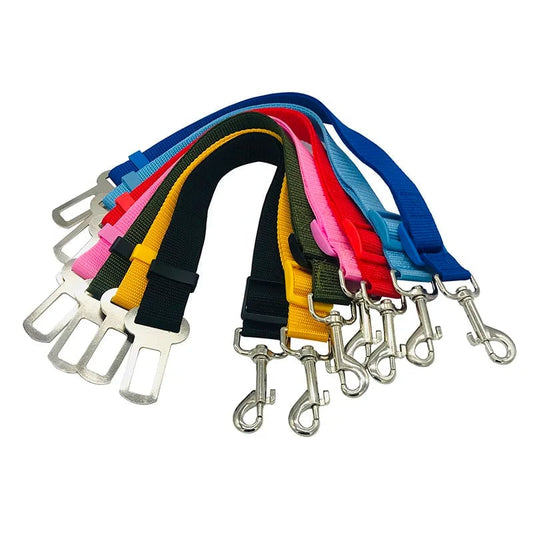 Dog Car Seat Belt Safety Harness Breakaway Collar Travel Leash Kit