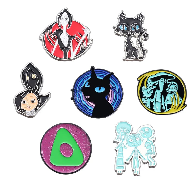 Custom Cartoon Anime Enamel Pins - Cute Character Lapel Badge Set