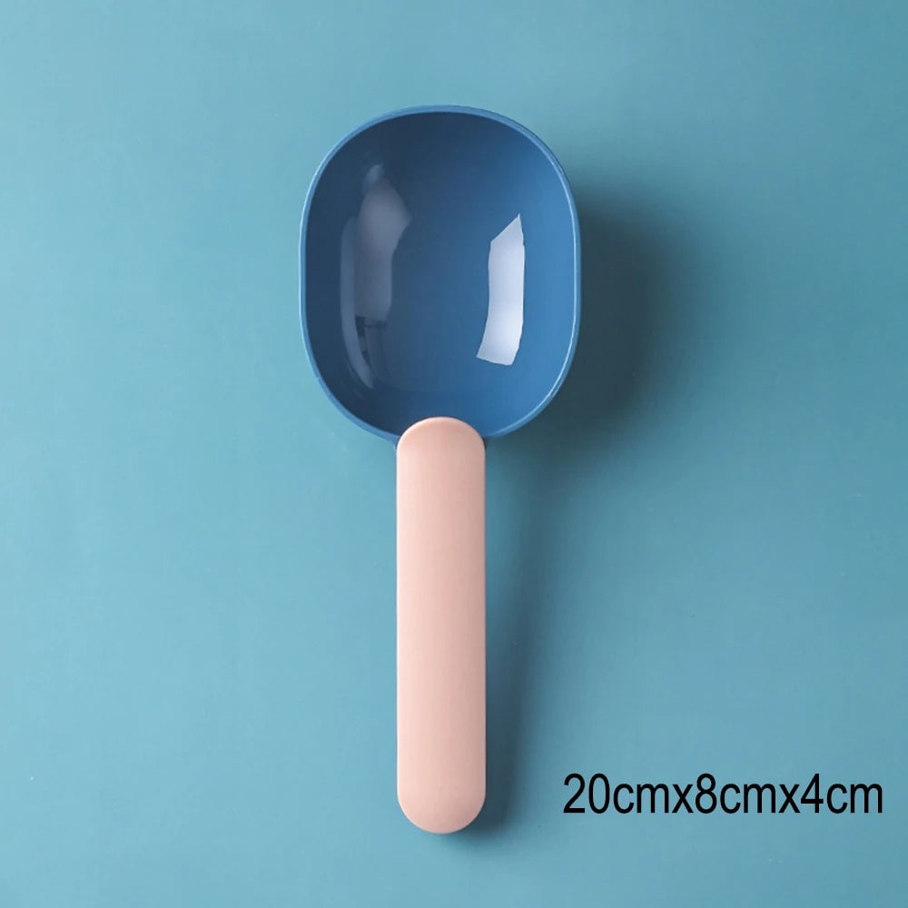 Multifunctional Pet Food Scoop with Sealing Clip & Measuring Cup