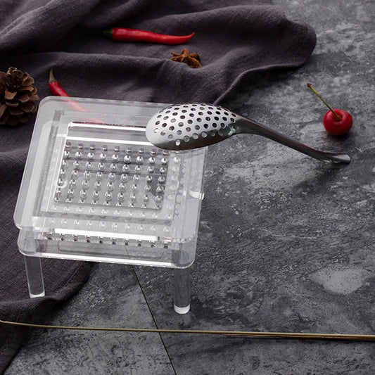 Stainless Steel Slotted Spoon Strainer - Caviar Spherification Bar