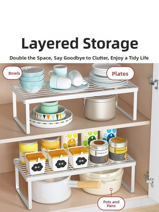 Multi-Layer Kitchen Countertop Organizer Spice Rack Storage Shelf