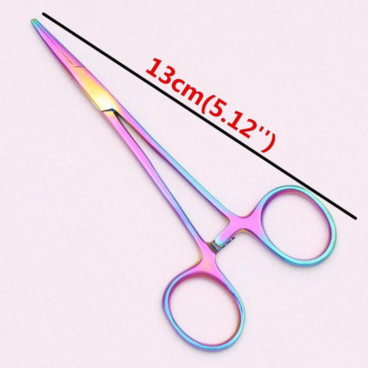 13cm Japanese Stainless Steel Hemostatic Forceps for Pet Grooming