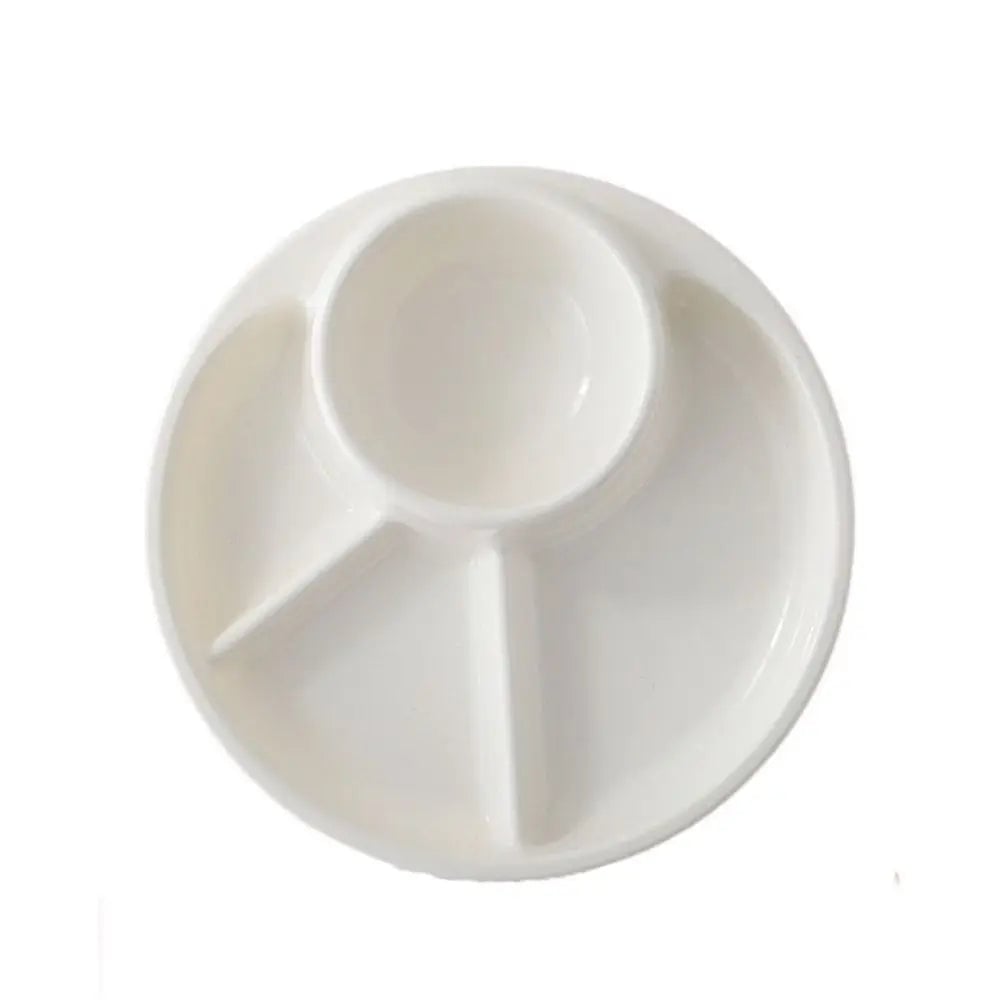 4-Grid Divided Dinner Plate Japanese-Style Plastic Compartment Tray