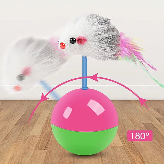 Interactive Cat Mouse Teasing Toy Set - Multi-Pet Entertainment Kit