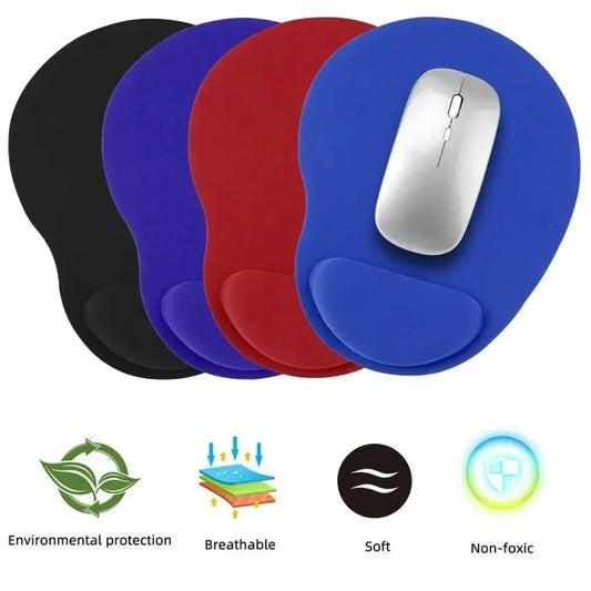 Memory Foam Ergonomic Mouse Pad with Wrist Rest - Non-Slip Base