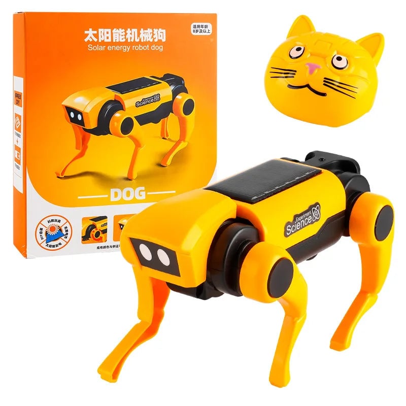 Solar Powered Robot Dog DIY STEM Kit Educational Building Toy