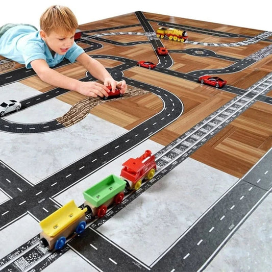 48mm x 5m Highway Road Tape Sticker - Creative Traffic Play Tape