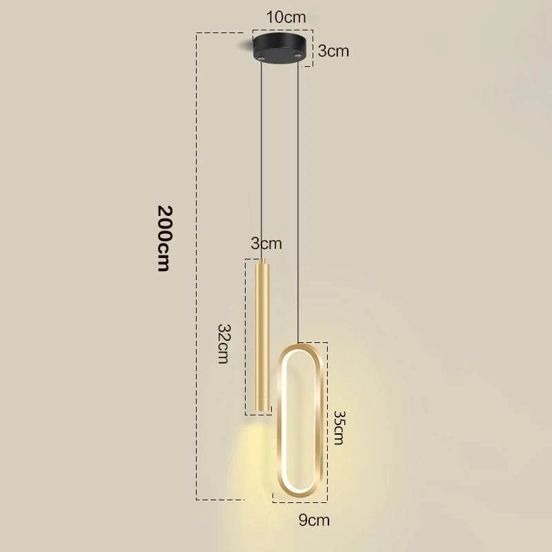 Nordic LED Pendant Light - Modern Hanging Lamp Kitchen Dining Room