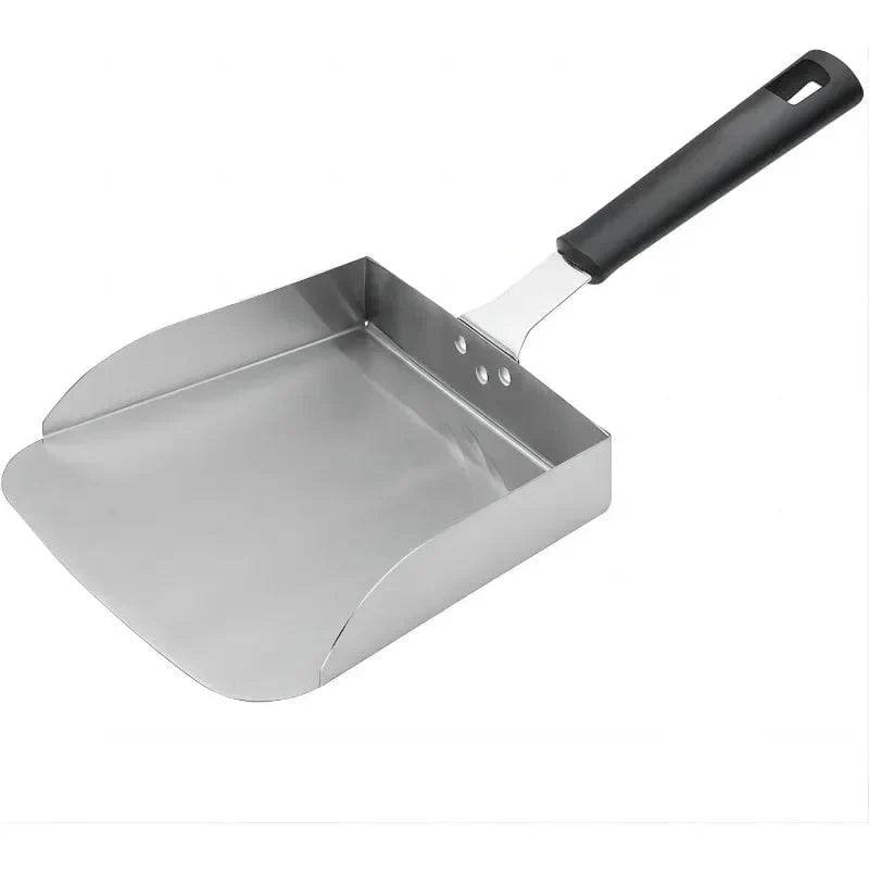 Heavy-Duty Stainless Steel BBQ Spatula Wide Griddle Turner