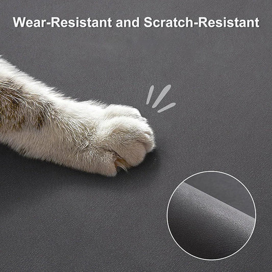 Absorbent Non-Slip Oval Pet Feeding Mat - Quick-Dry Waterproof