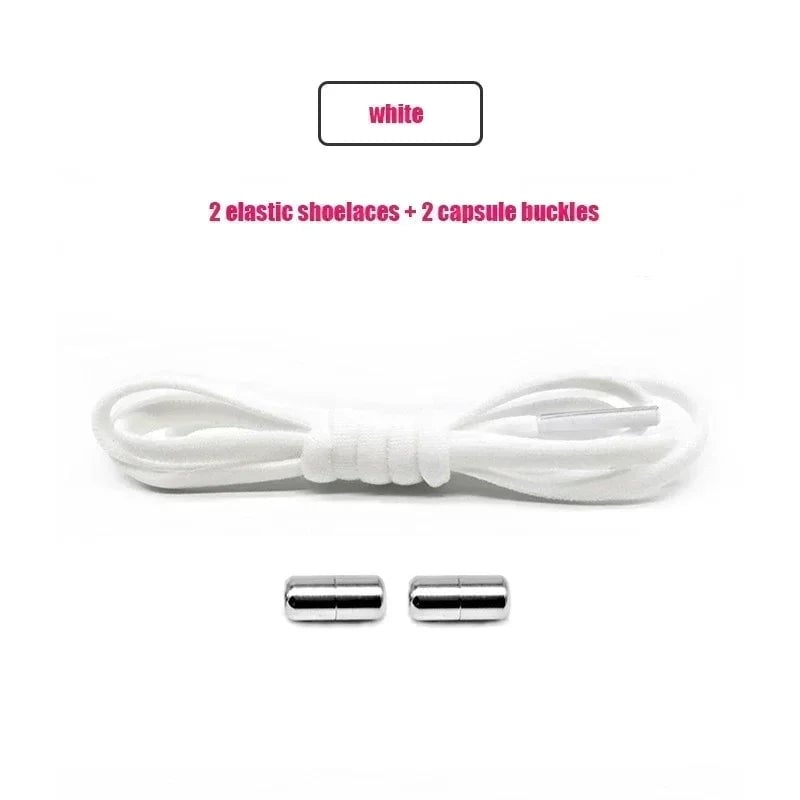 Elastic No Tie Shoelaces - Quick Slip-On Design Kids & Adults