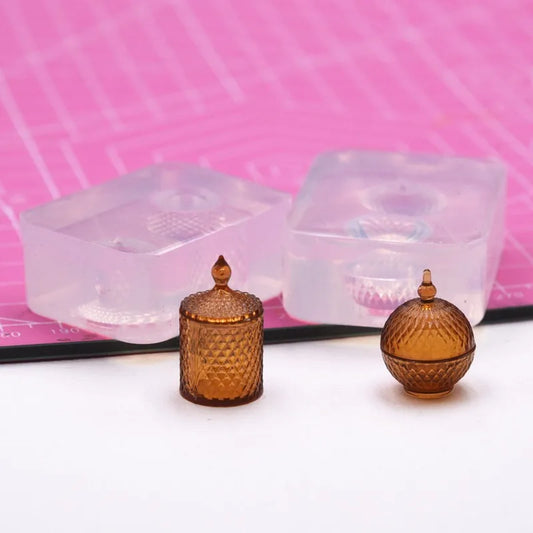 Mini Food Jar Silicone Mold - Dollhouse Kitchen DIY UV Resin Casting