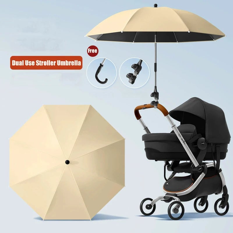 85cm 2-in-1 Clip-On Universal Baby Parasol Stroller Umbrella